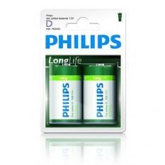 Philips Longlife R20 batterij (D) 1.5V 2 ST